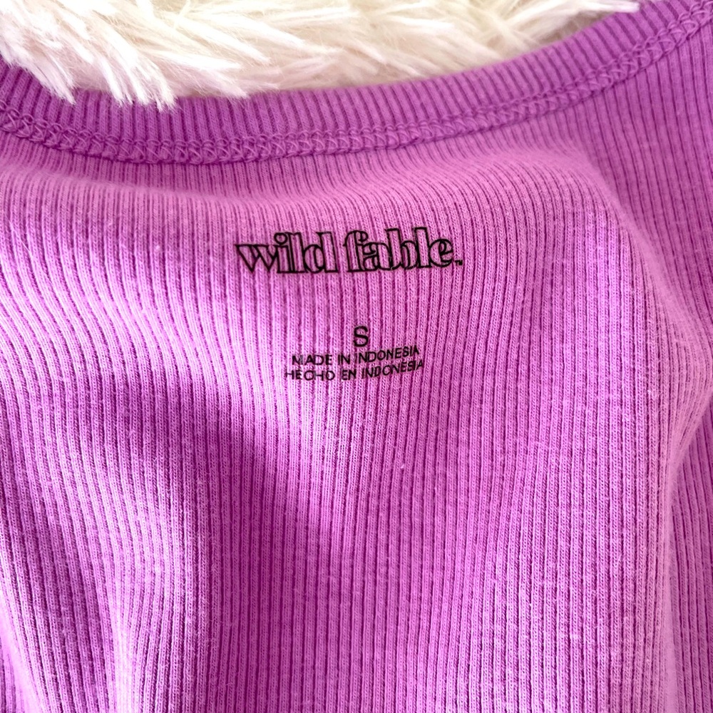 Wild Fable Pink/Magenta  Ribbed Tee
